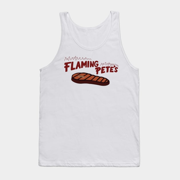 Flaming Pete's Tank Top by saintpetty